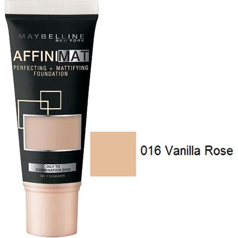 Maybelline AffiniMat Foundation 16 Vanilla Rose, 30ml - Smink