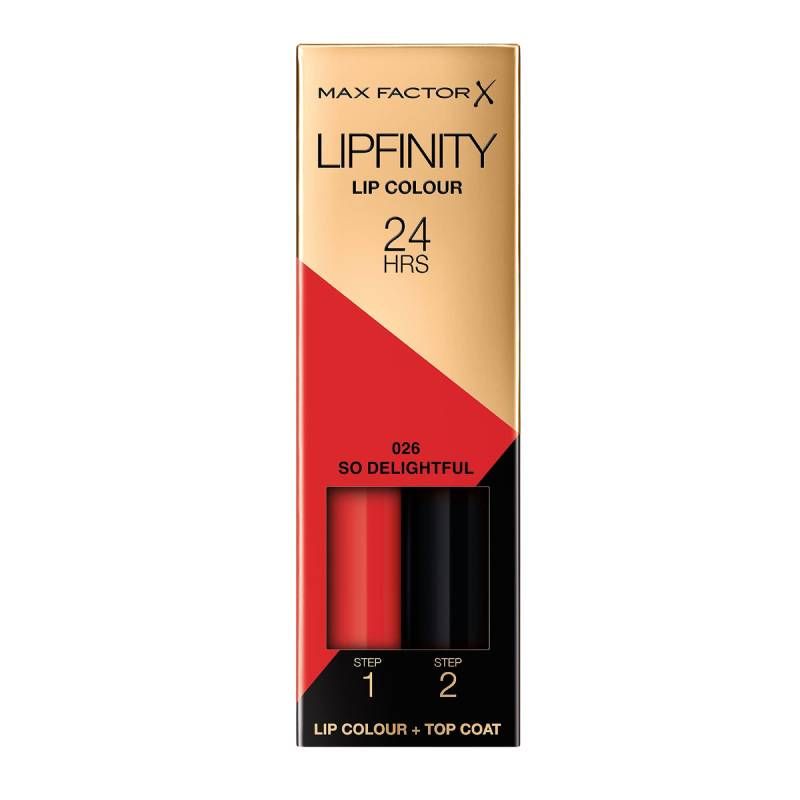 Max Factor Lipfinity Lip Colour 24 Hrs 026 So Delightful, 2.3ml - Smink
