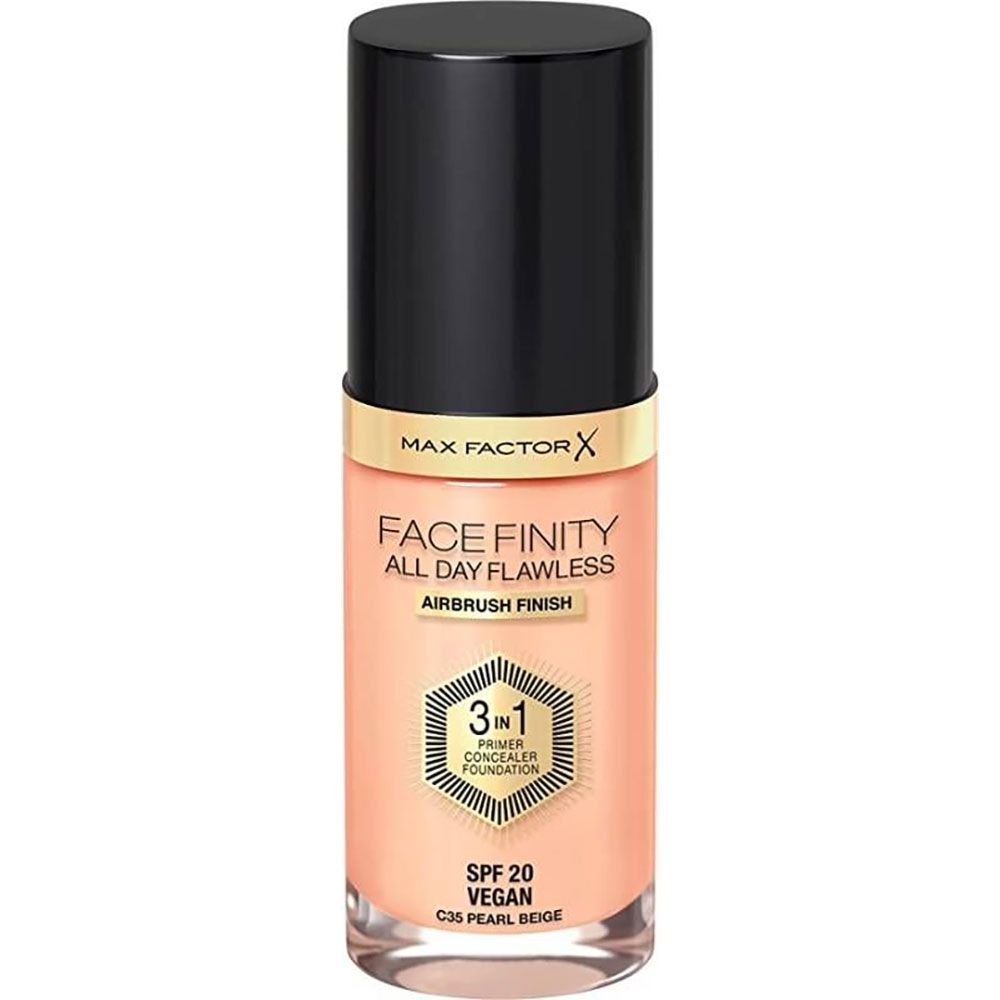 Max Factor All Day Flawless 3-in-1 Foundation 35 Pearl Beige, 30ml - Smink