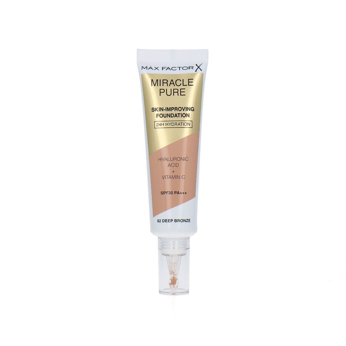 Max Factor Miracle Pure Skin-Improving Foundation 82 Deep Bronze 30ml, 30ml - Smink