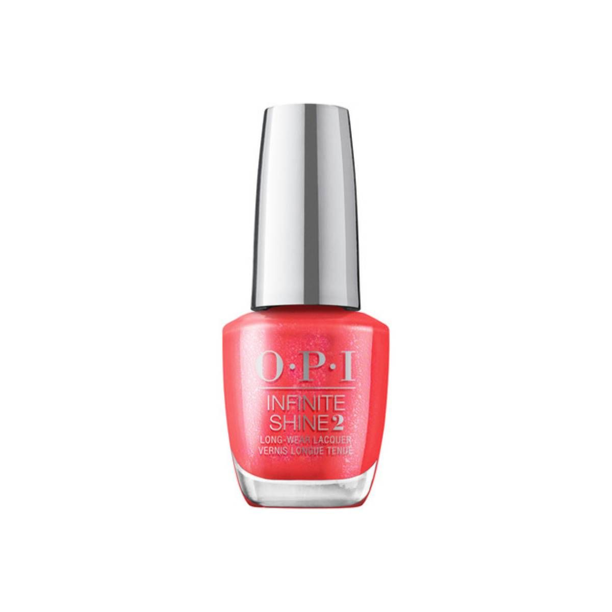 OPI Infinite Shine Left Your Texts on Red 15ml, Rosa, 15ml - Smink