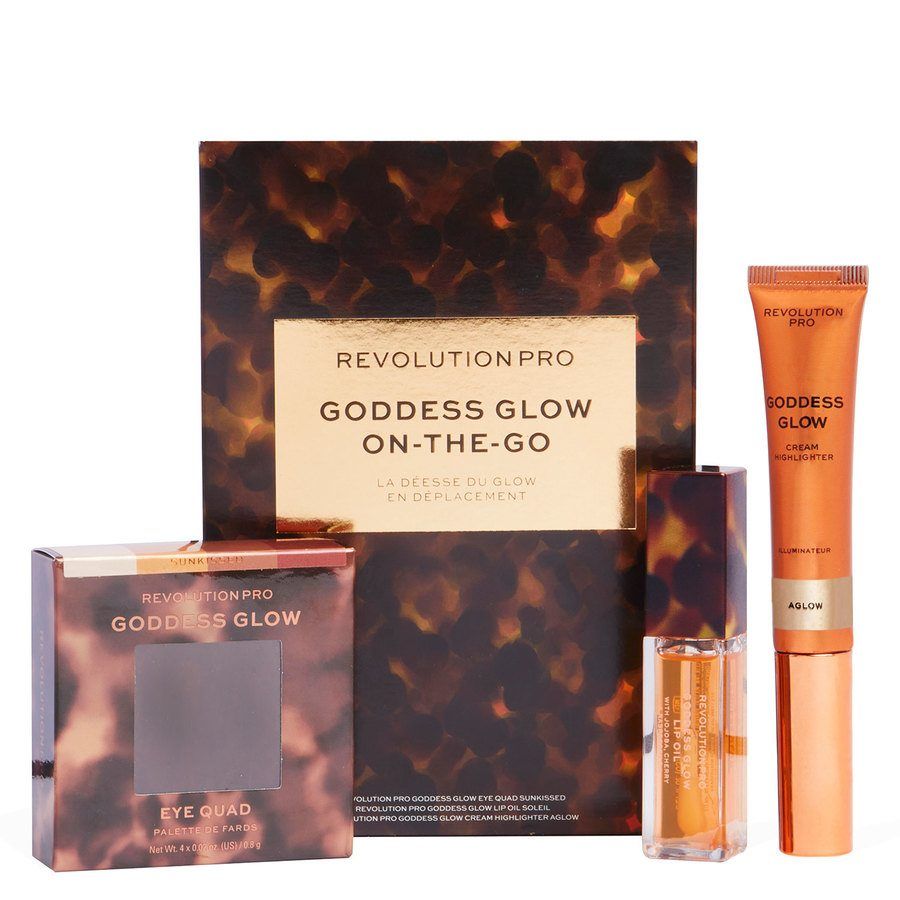 Makeup Revolution Pro Goddess Glow On-The-Go Set - Smink