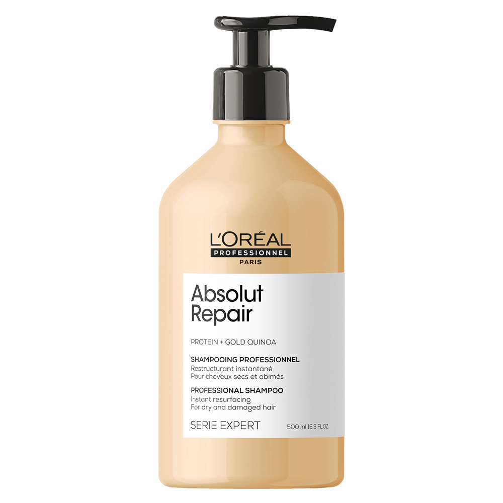Loreal Absolut Repair Gold Quinoa Shampoo, 500ml