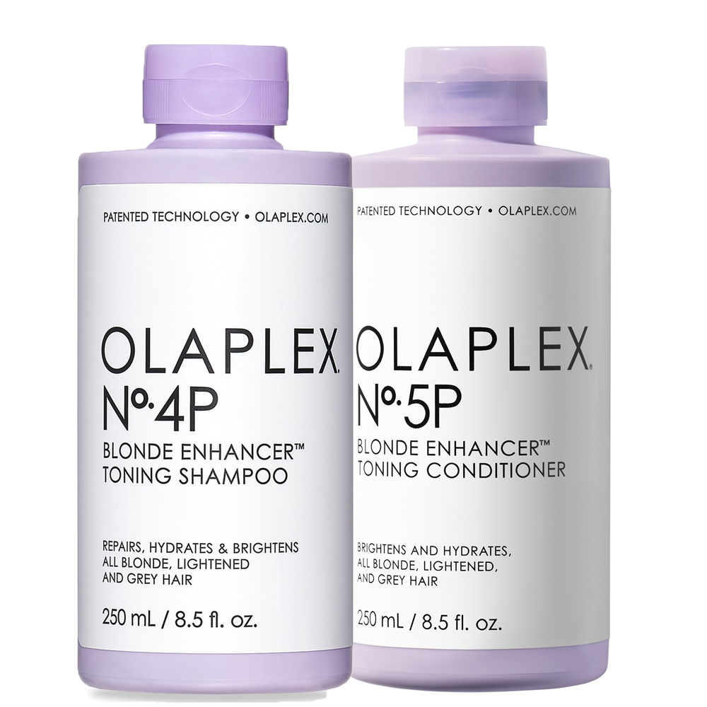 Olaplex No.4P + No.5P Blonde Enhancer Toning Shampoo + Conditioner DUO