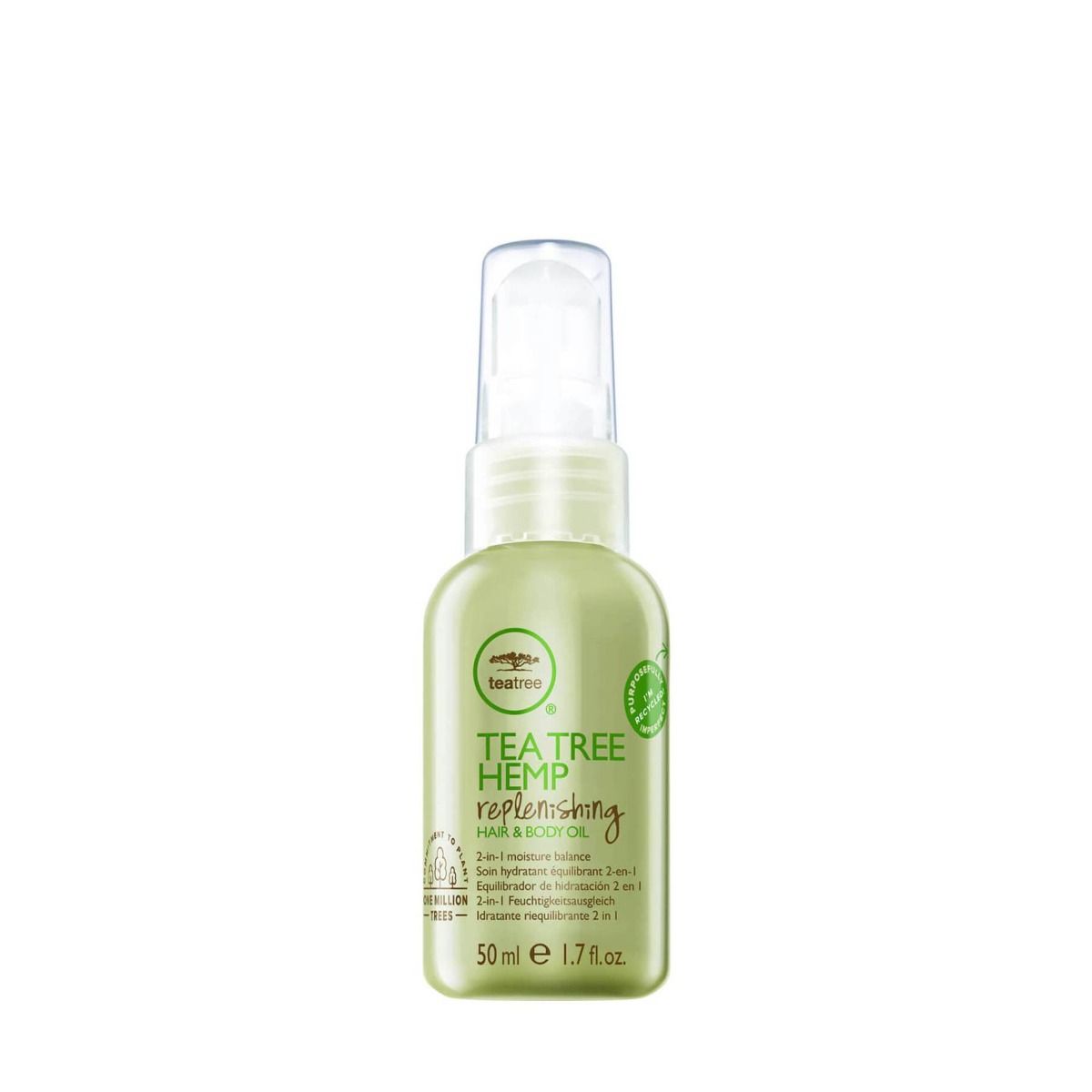 Paul Mitchell Tea Tree Hemp Replenishing Hair & Body Oil 50ml, 50ml - Smink