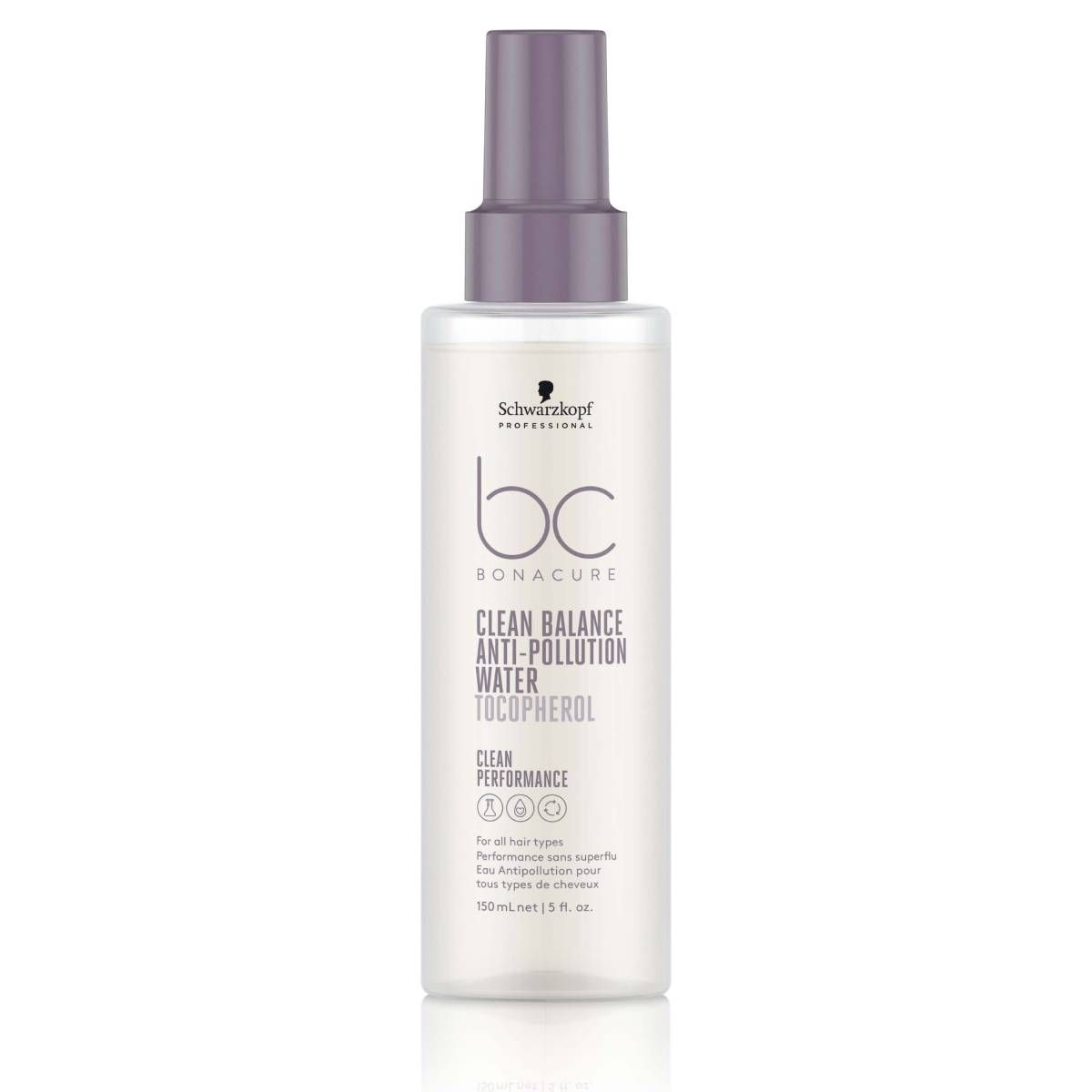 Schwarzkopf BC Bonacure Clean Balance Anti-Pollution Water Tocopherol 150 ml, 150ml - Smink