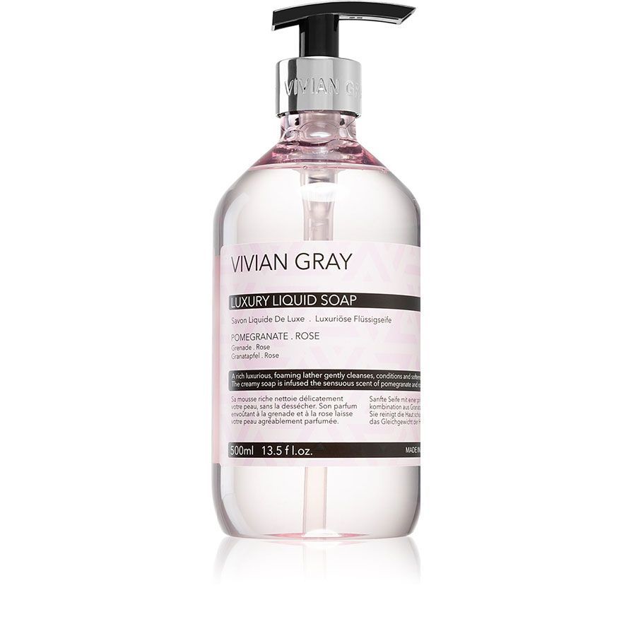 Vivian Gray Modern Pastel Pomegranate & Rose Luxurious Hand Wash 500ml, 500ml - Smink