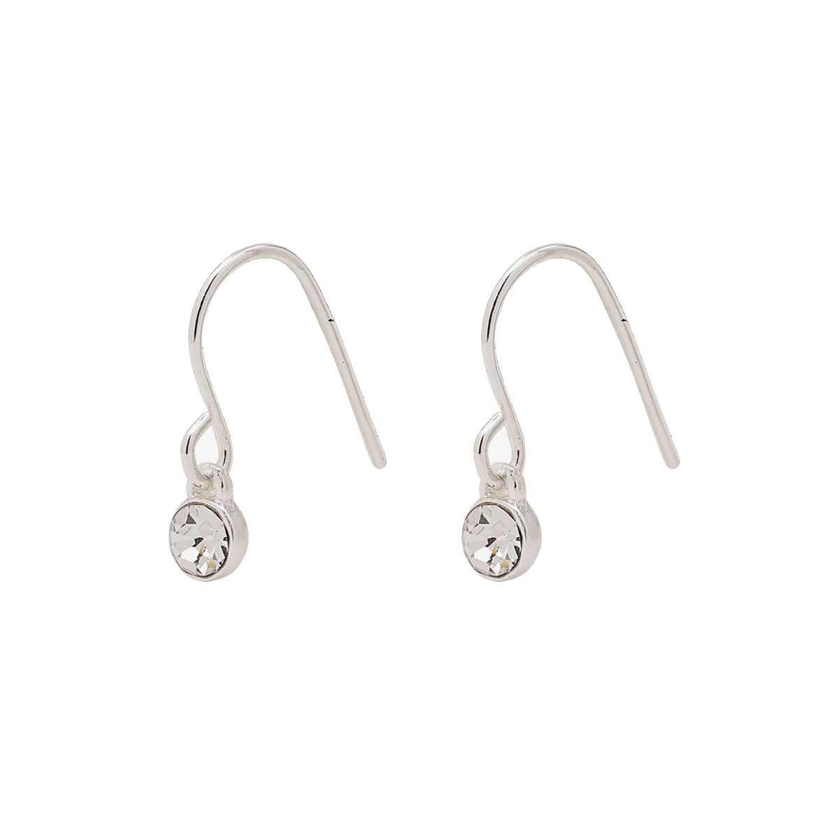 Pilgrim Lucia Earrings Crystal Silver-plated, 2st - Smink