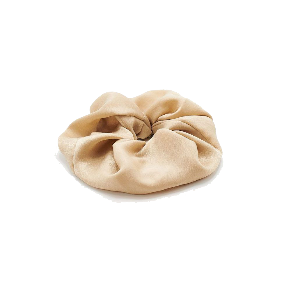 Pieces By Bonbon Vera Scrunchie Oversized Light Beige - Smink