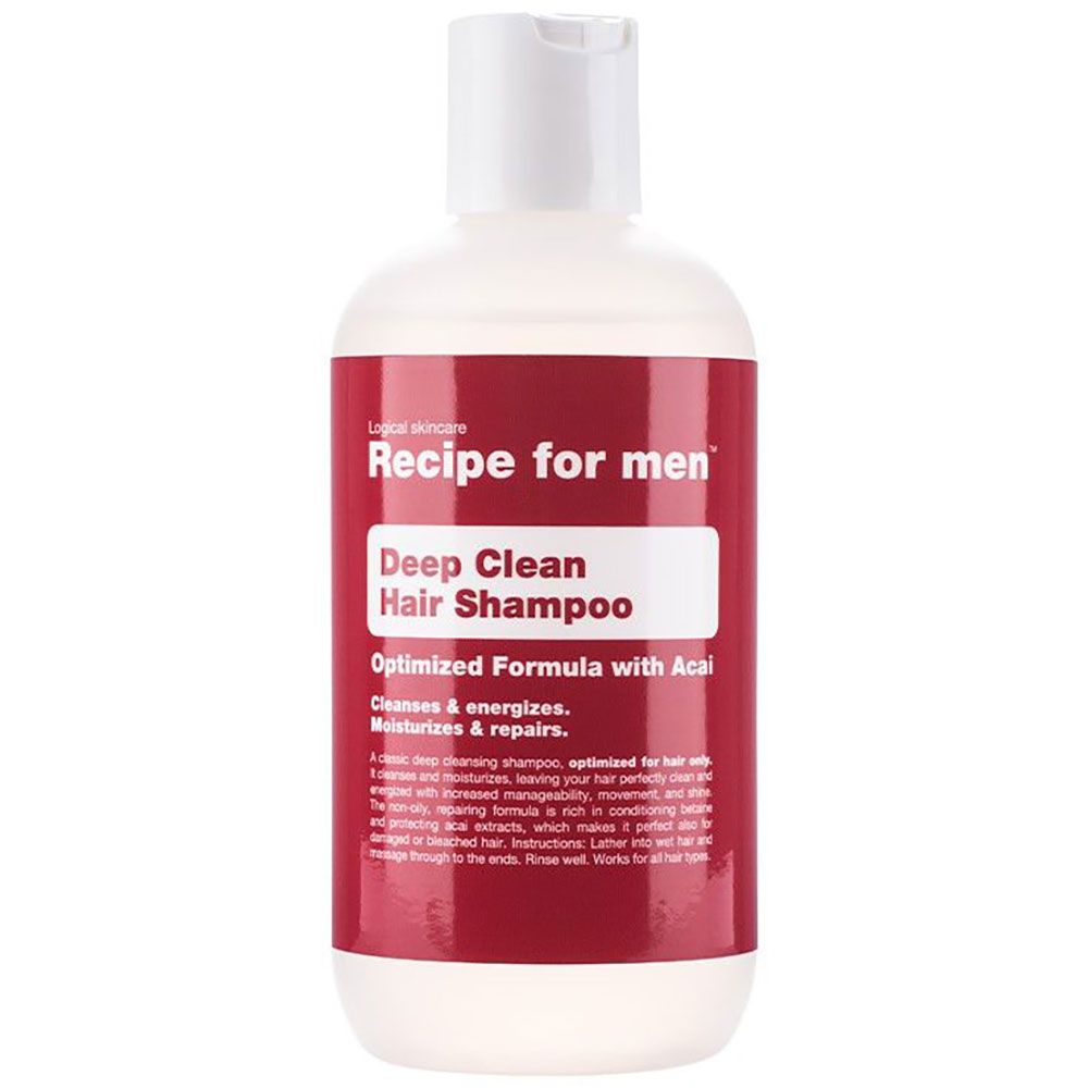 Recipe for men Deep Clean Hair Shampoo 250 ml, 250ml - Smink