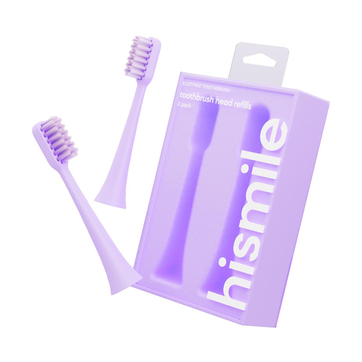 Hismile Toothbrush Replacement Heads Purple, Lila, 2st - Smink