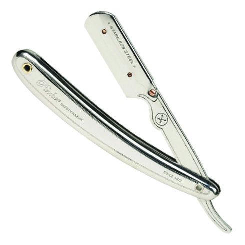Parker Stainless Steel Handle Clip Type Barber/Straight Razor - Smink