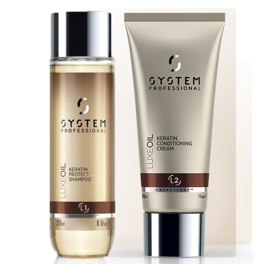 SYSTEM Professional, System Luxeoil Keratin Shampoo + Conditioner Duo