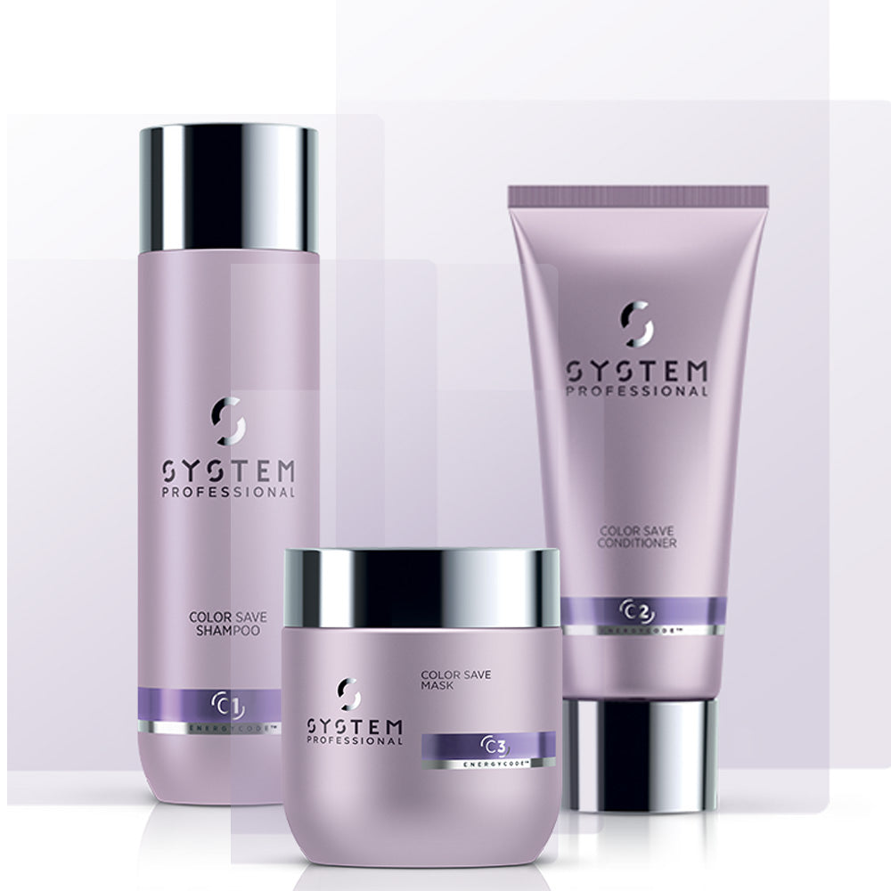 SYSTEM Professional, System Color Save Shampoo + Conditioner + Mask Trio