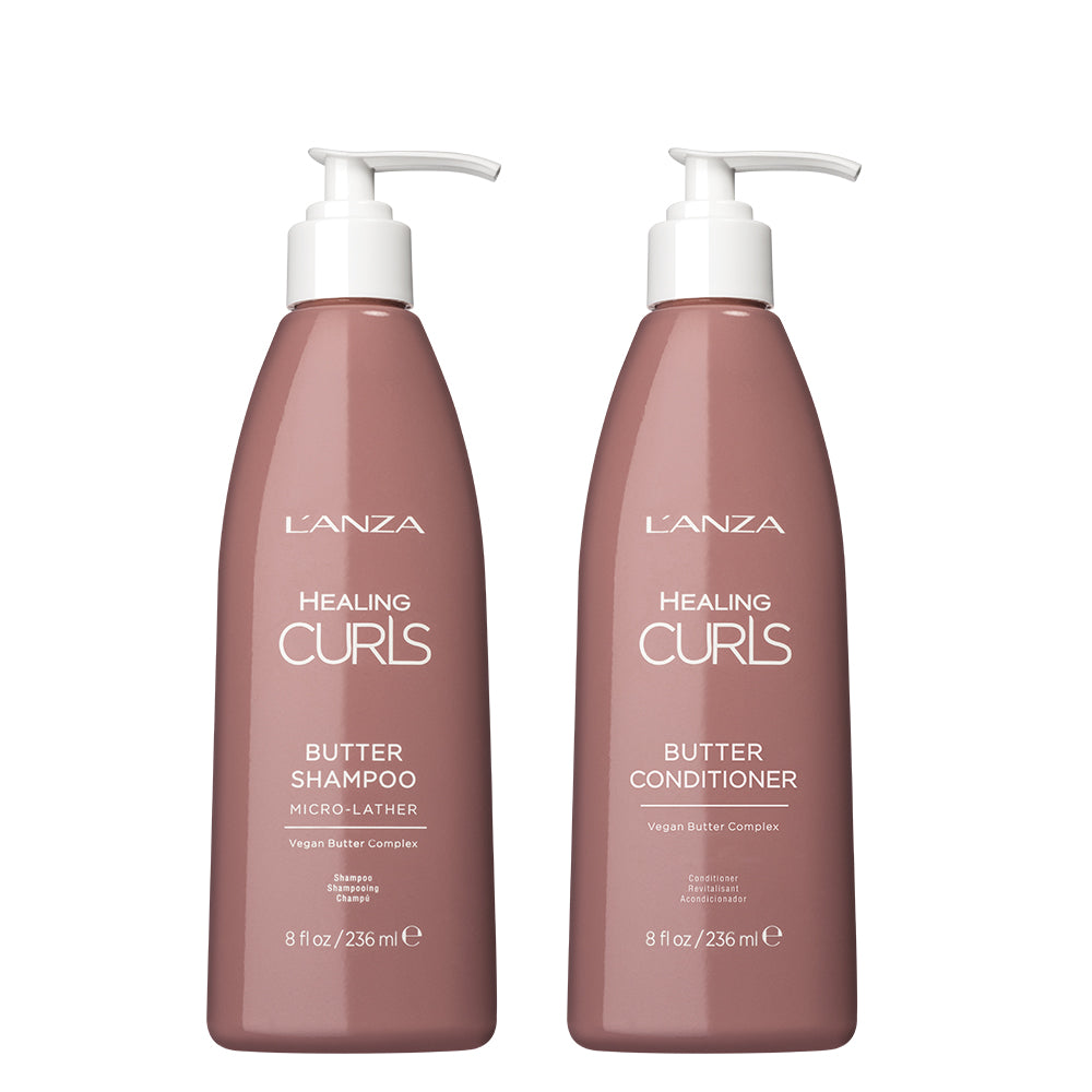 Lanza, Healing Curls Butter Shampoo + Conditioner Duo