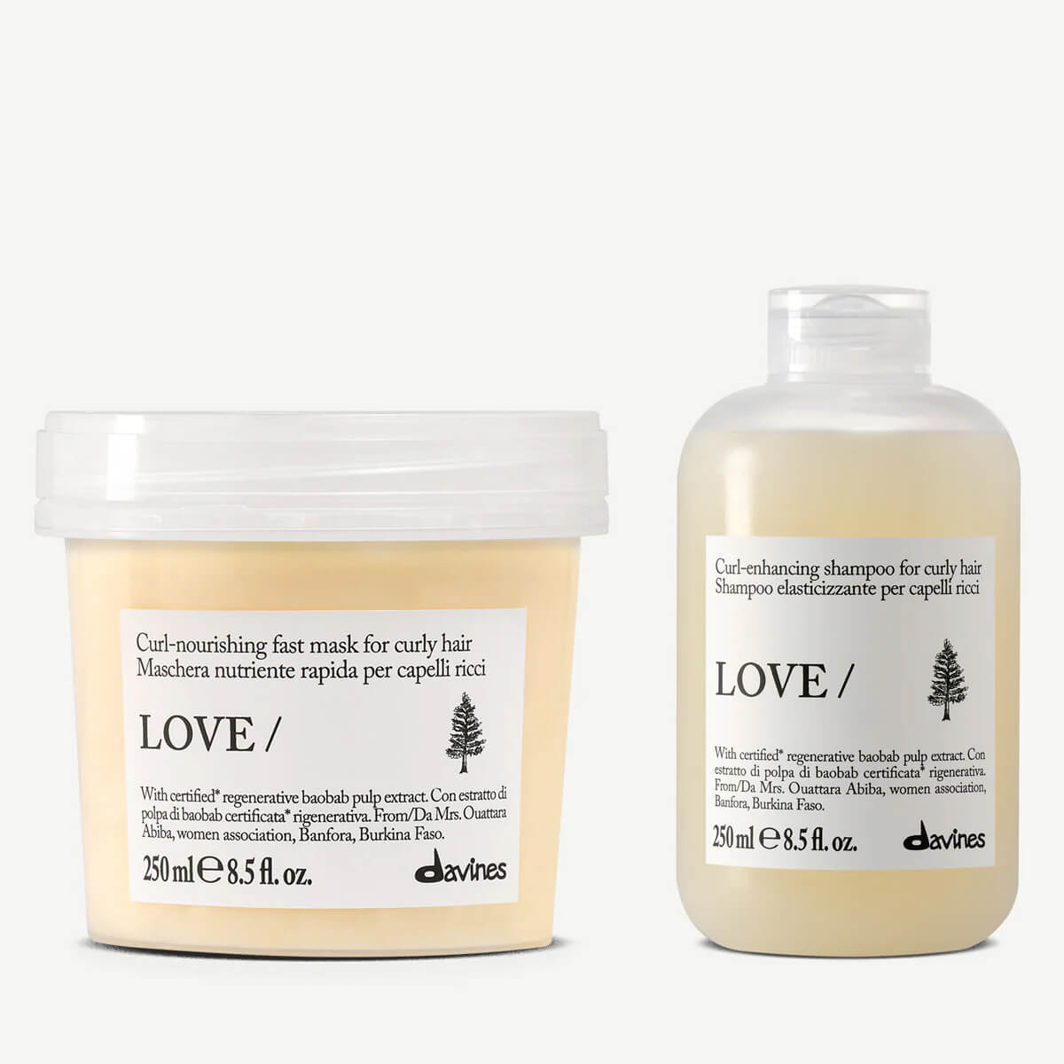 Davines, Essential Love Curl Duo Shampoo+Conditioner