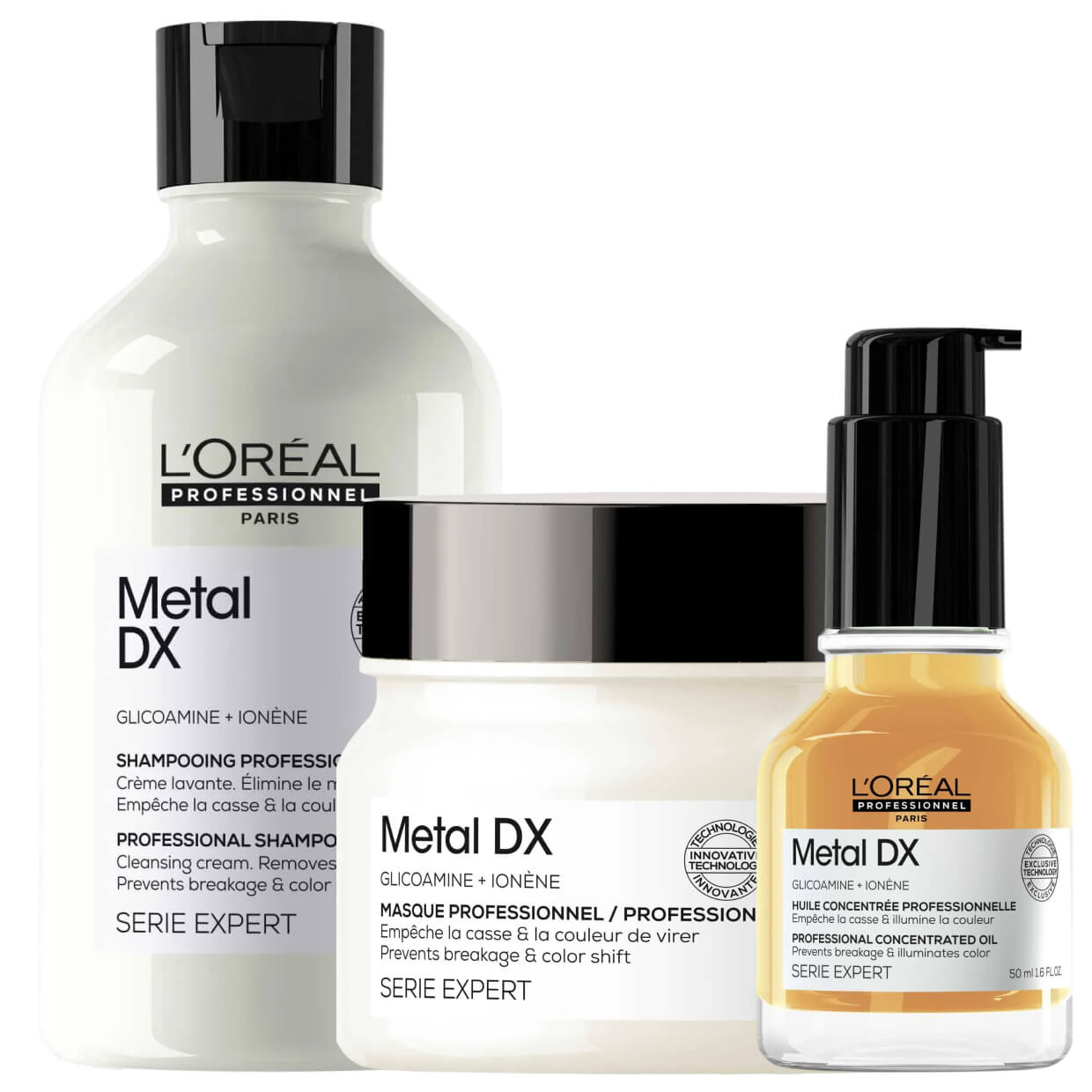 Loreal, Metal Dx Shampoo, Mask Duo & Oil